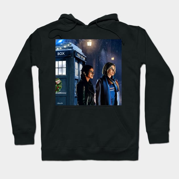 Thasmin Christmas/ 13th doctor Hoodie by AlisiaArt